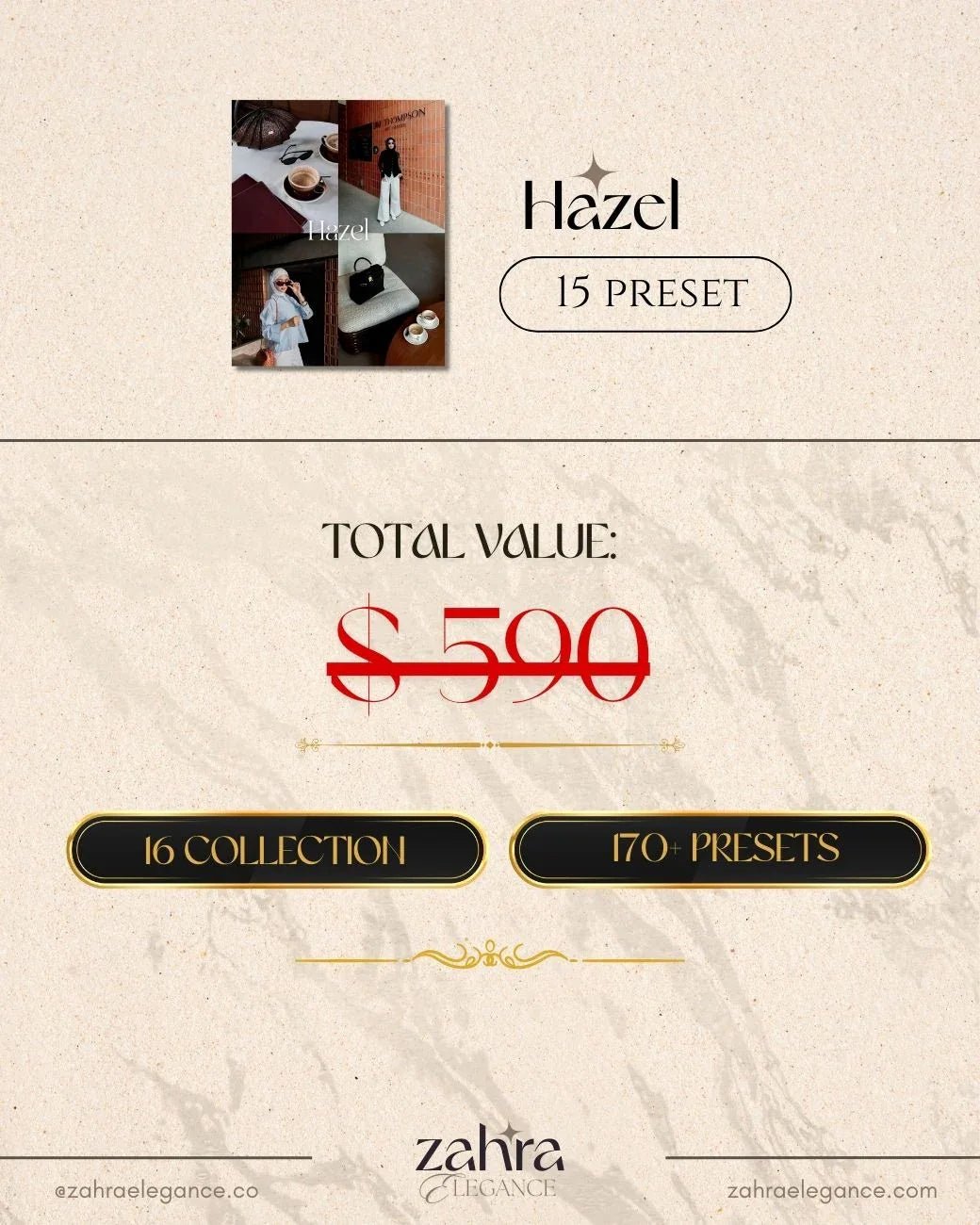 ALL - IN - ONE PRESETS BUNDLE 16 COLLECTIONS [170+ PRESETS] - ZahraElegance.com