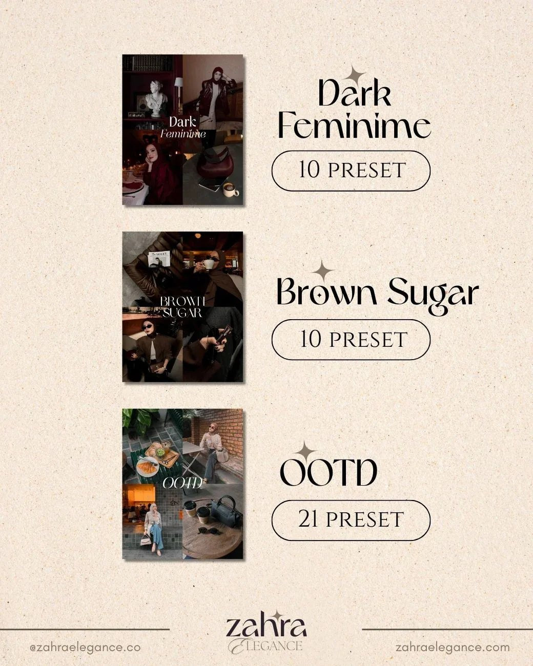 ALL - IN - ONE PRESETS BUNDLE 16 COLLECTIONS [170+ PRESETS] - ZahraElegance.com