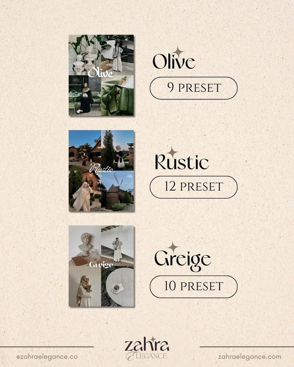 ALL - IN - ONE PRESETS BUNDLE 16 COLLECTIONS [170+ PRESETS] - ZahraElegance.com