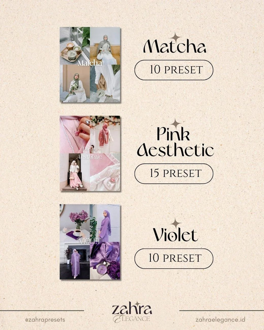 ALL - IN - ONE PRESETS BUNDLE 16 COLLECTIONS [170+ PRESETS] - ZahraElegance.com